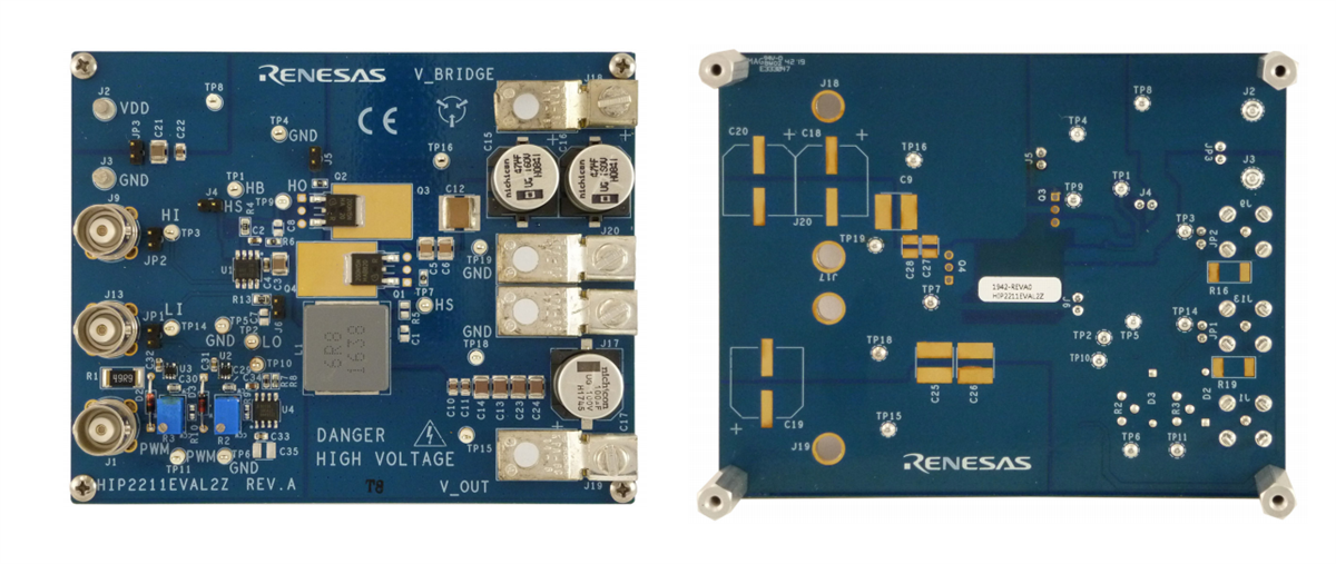 Circuit de localisation - Renesas Electronics Carte d'évaluation HIP2211EVAL2Z